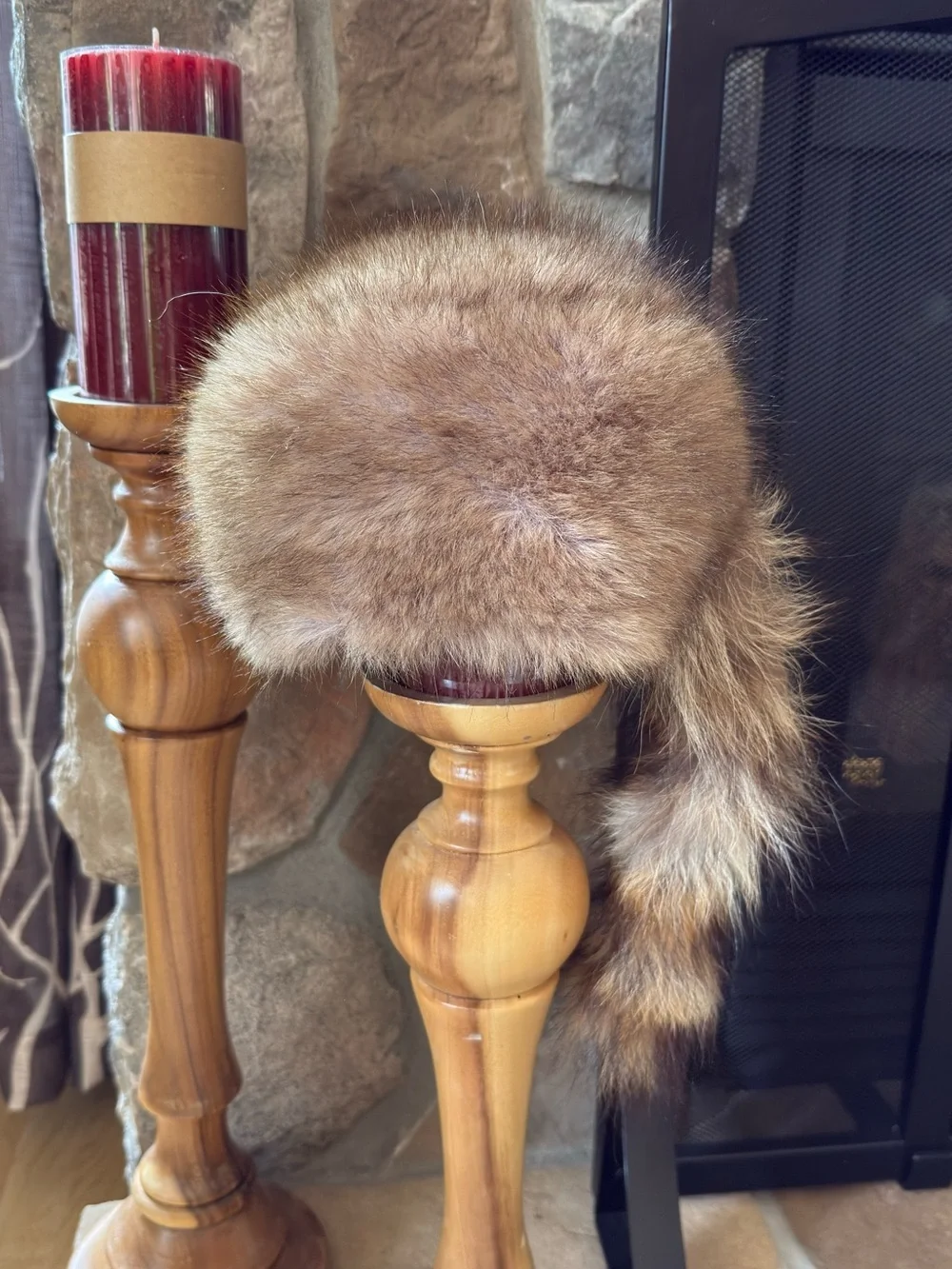 Faux Fur Trooper Hat - Rustic Brown